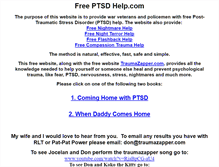 Tablet Screenshot of freeptsdhelp.com